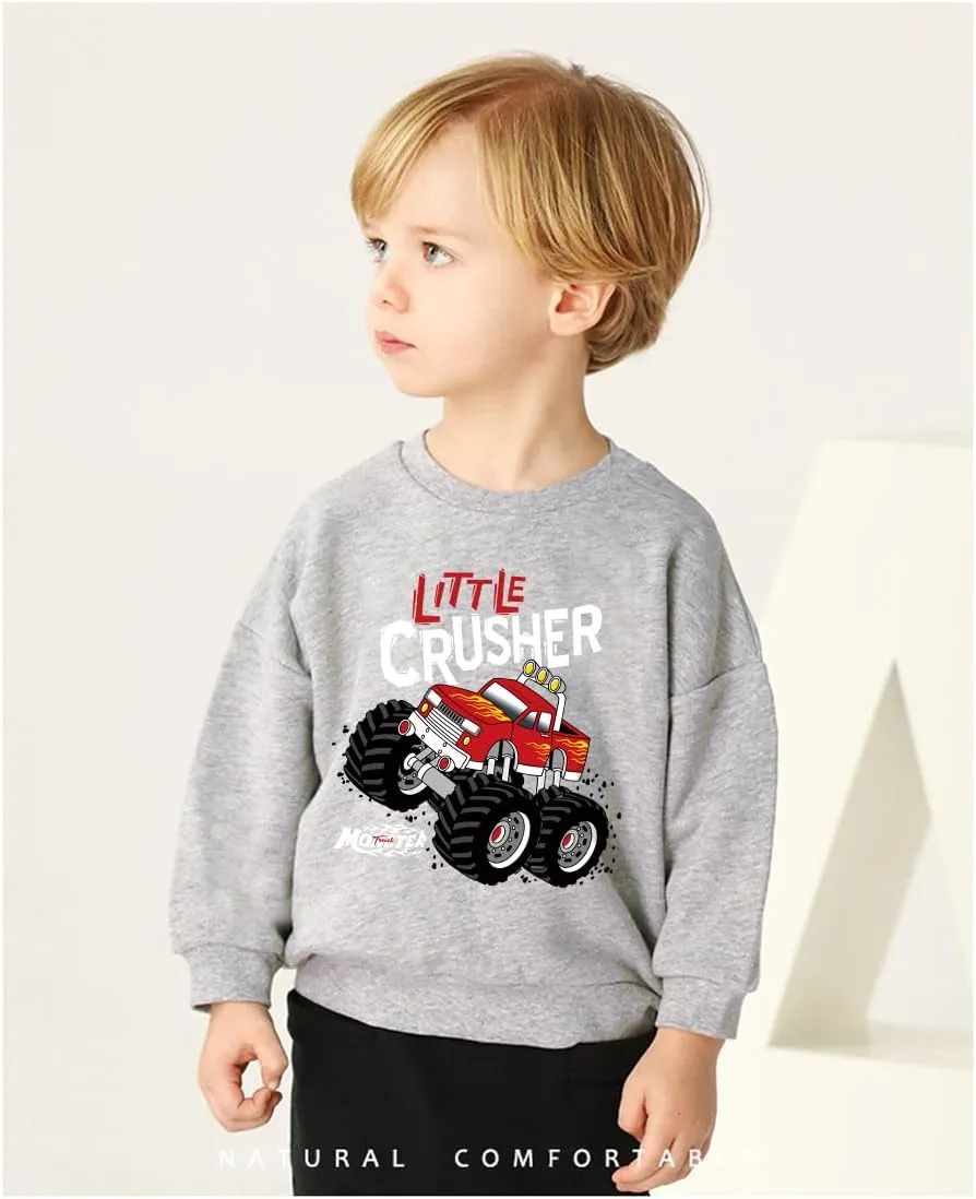 Toddler Boys Sweatshirts Long Sleeve Sport Elephant Sweat Shirt Dinosaur Pullover Crewneck Tops Tees Kids 2-7 Years