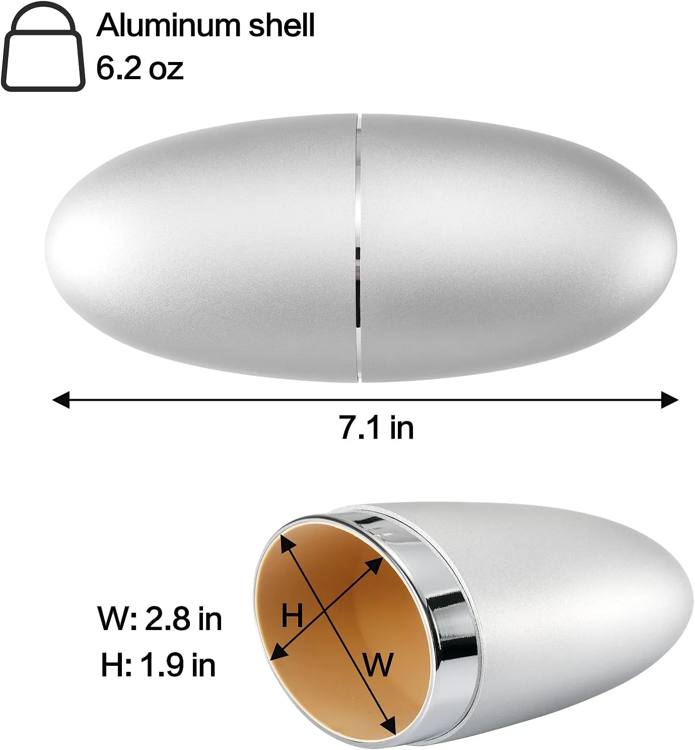 Vemiss Hard Shell Sunglasses Case, Innovative Aluminum Large Glasses Case for Women Men