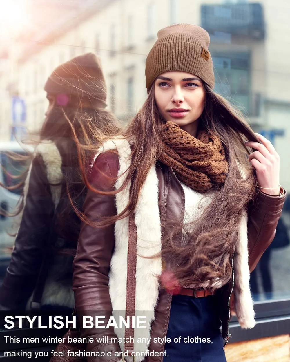Vgogfly Slouchy Beanie Hats for Women Winter Knitted Caps Soft Warm Ski Hat Unisex