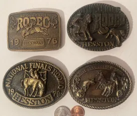 Vintage Lot of 4 Assorted Different Belt Buckles, Country & Western, Western Wear, Resell, For Belts, Fashion, Shelf Display