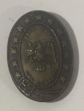 Vintage Metal Belt Buckle, Bergamot Brass Eagle, Nice Design, Standard Size, Heavy Duty, Quality, Thick Metal, For Belts, Fashion,