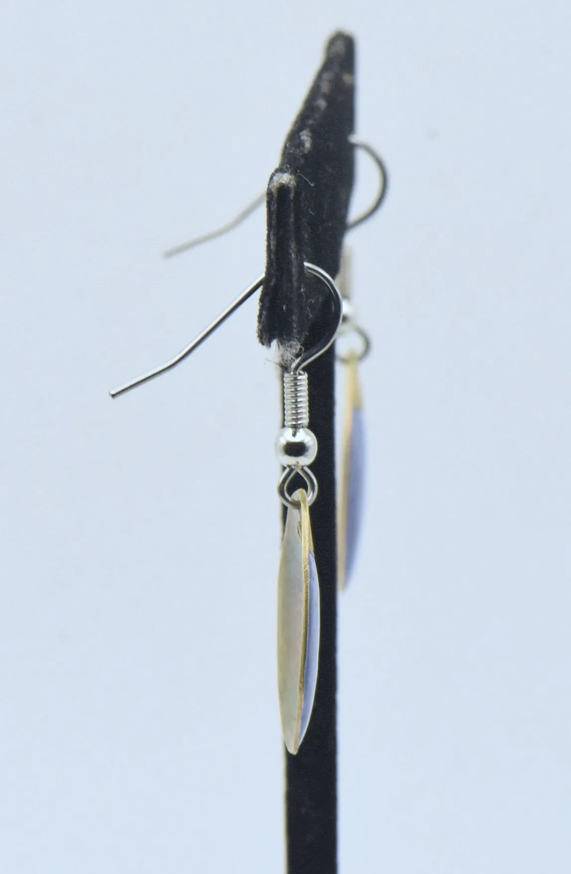 Vintage Silver and Enamel Dangle Earrings