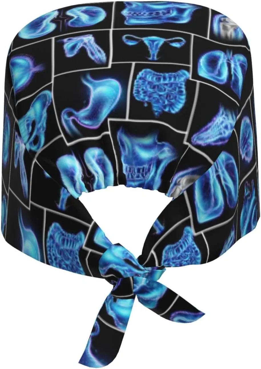 Working Caps Surgical Cap Nurse Hat for Women Men Adjustable with Sweatband